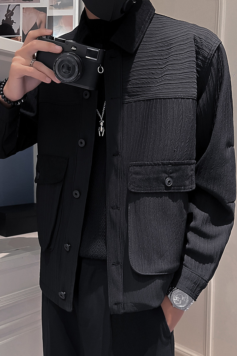 秋冬水洗牛仔外套夹克抖音直播高品质男上衣D326-1BK013P135,男装夹克,星座1101