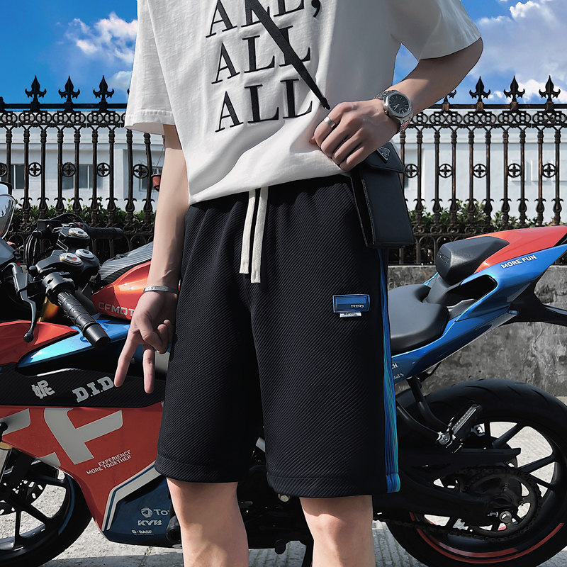 2024夏装休闲短裤男抖音直播短裤五分裤潮男D326-1DK51P45,男装牛仔裤,星座1101