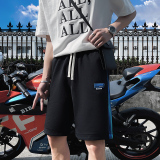 2024夏装休闲短裤男抖音直播短裤五分裤潮男D326-1DK51P45，男装牛仔裤，星座1101