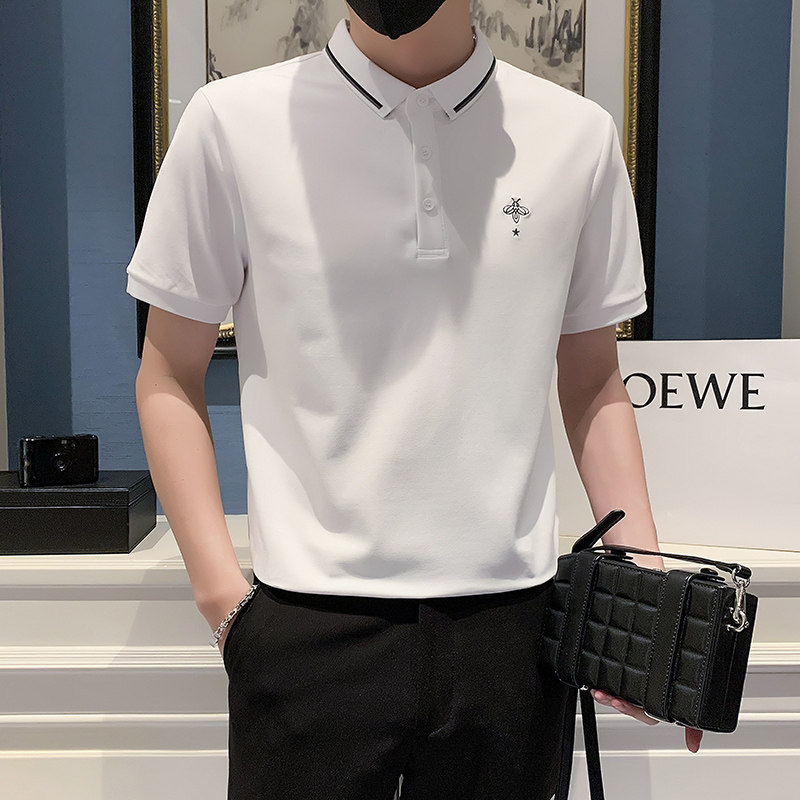 2024夏装男新品抖音直播爆版短袖POLO常规版型男D326-16929P55,男装Polo衫,星座1101