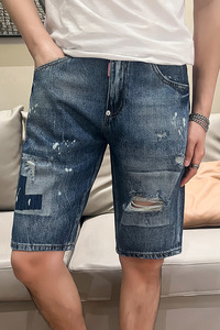 2024夏装短裤韩版休闲牛仔裤抖音五分牛仔裤D326-1 D199 P68图片