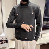 精神小伙2021假俩件套头针织衫韩版社会风毛衣男D326-12226P105，男装针织衫/毛衣，星座1101