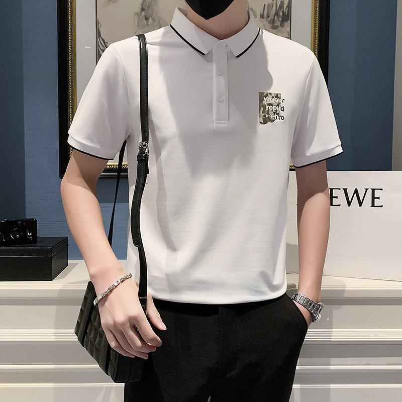 2024夏装男新品抖音直播爆版短袖POLO常规版型男D326-16898P55,男装Polo衫,星座1101