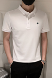 2023夏装男印花POLO新款社会小伙短袖潮男POLO衫D326-16815P55，男装Polo衫，星座1101