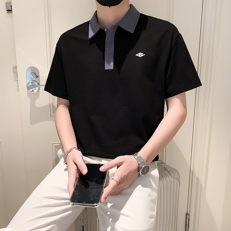 2024夏装男新品抖音直播爆版短袖POLO常规版型男D326-19516P55,男装Polo衫,星座1101