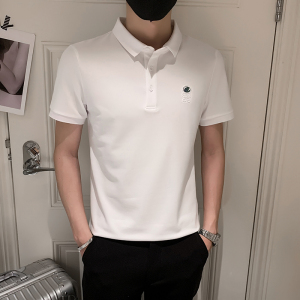 2024夏装男印花POLO新款社会小伙短袖潮男POLO衫D326-1 6815 P55图片