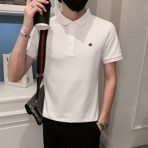 2023夏装男印花POLO新款社会小伙短袖潮男POLO衫D326-1 6815 P55图片