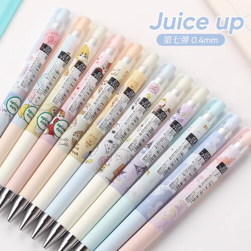 日本PILOT百乐太阳星联名款juice up三丽鸥chiikawa黑色0.4中性笔