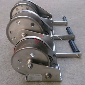 精品304带自锁不锈钢手摇绞盘紧线器卷扬机手摇绞车1200-2600磅