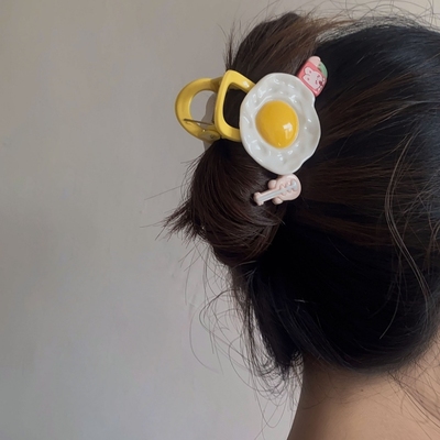 小鹿姐姐可爱荷包蛋抓夹