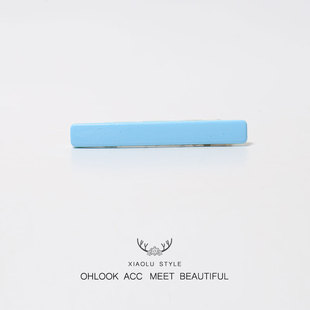 马卡龙色细长发夹日韩简约百搭少女发卡学生刘海侧边夹时尚发发饰