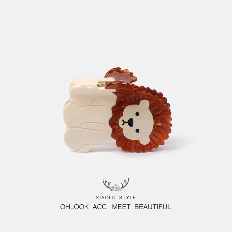 新款卡通动物小黄鸭猫咪抓夹可爱百搭醋酸狮子发抓中号趣味夹子,饰品/流行首饰/时尚饰品新,发饰,淘宝优惠券,粉丝福利购,淘宝优惠卷