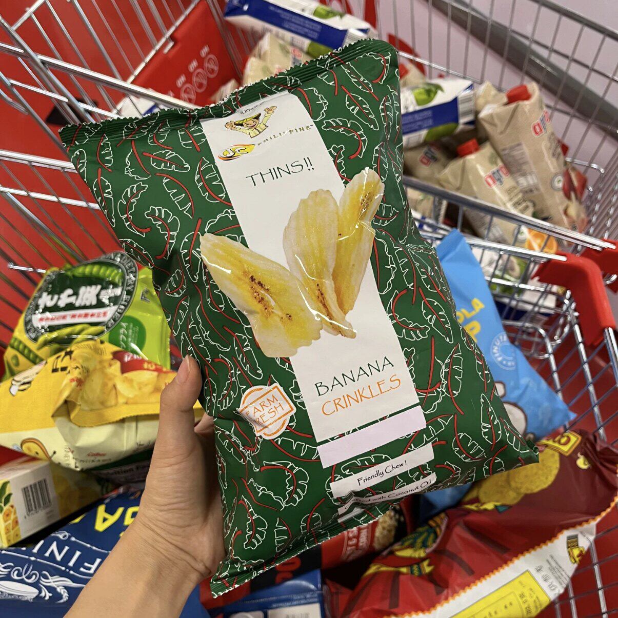 菲律宾原装进口佳乐来香蕉干片波纹香蕉脆片薄脆休闲零食果干酥脆