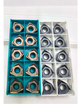 WNMU080608GM刀片快进给双面六角刀片GH灰色古铜色钢件不锈钢铸铁