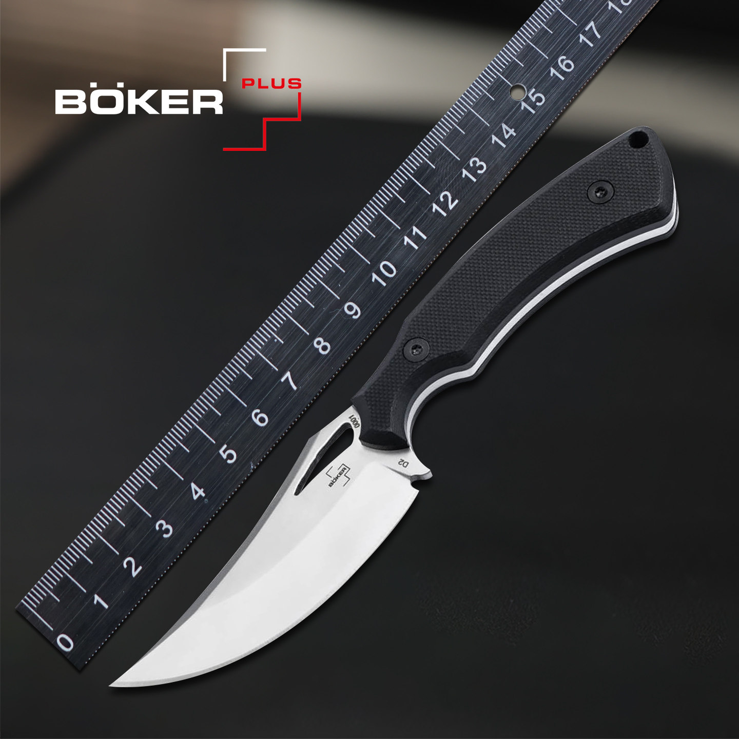 德国进口boker博克户外战术小直刀也探险露营防身爪刀高硬度D2刀