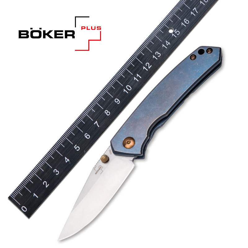 德国博克boker户外折叠刀35VN高硬度钢防身野外锋利快开水果刀