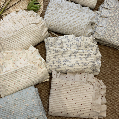 法式床盖三件套全棉夹棉床单