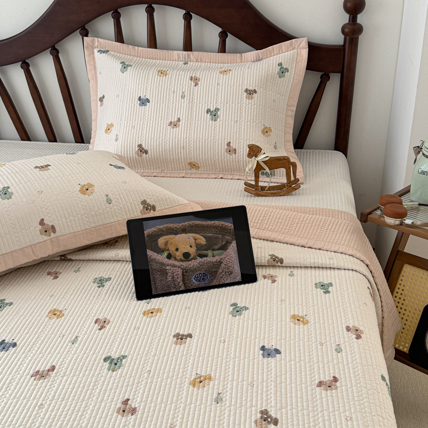 夏季凉感莫代尔天丝床盖可定制双面冰丝三件套空调房间榻榻米垫子