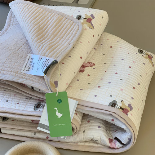 韩国大鹅双面纯棉床盖单件