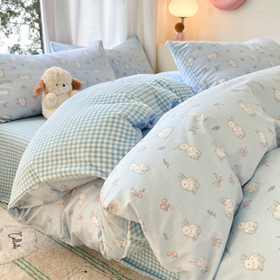 2025秋冬全棉牛奶绒四件套冬季珊瑚绒双人床上用品棉加绒三件套