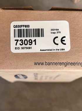 议价-Banner 邦纳 73091 QS30FF600 漫反射式-可维修