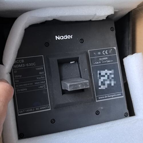 议价-Nader塑壳断路器 NDM3-630C，500A，正可维修