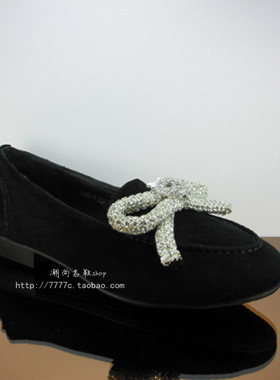 欧货欧洲站专柜正品 13春7CM 闪钻蝴蝶结骷髅头羊京皮休闲鞋368-1