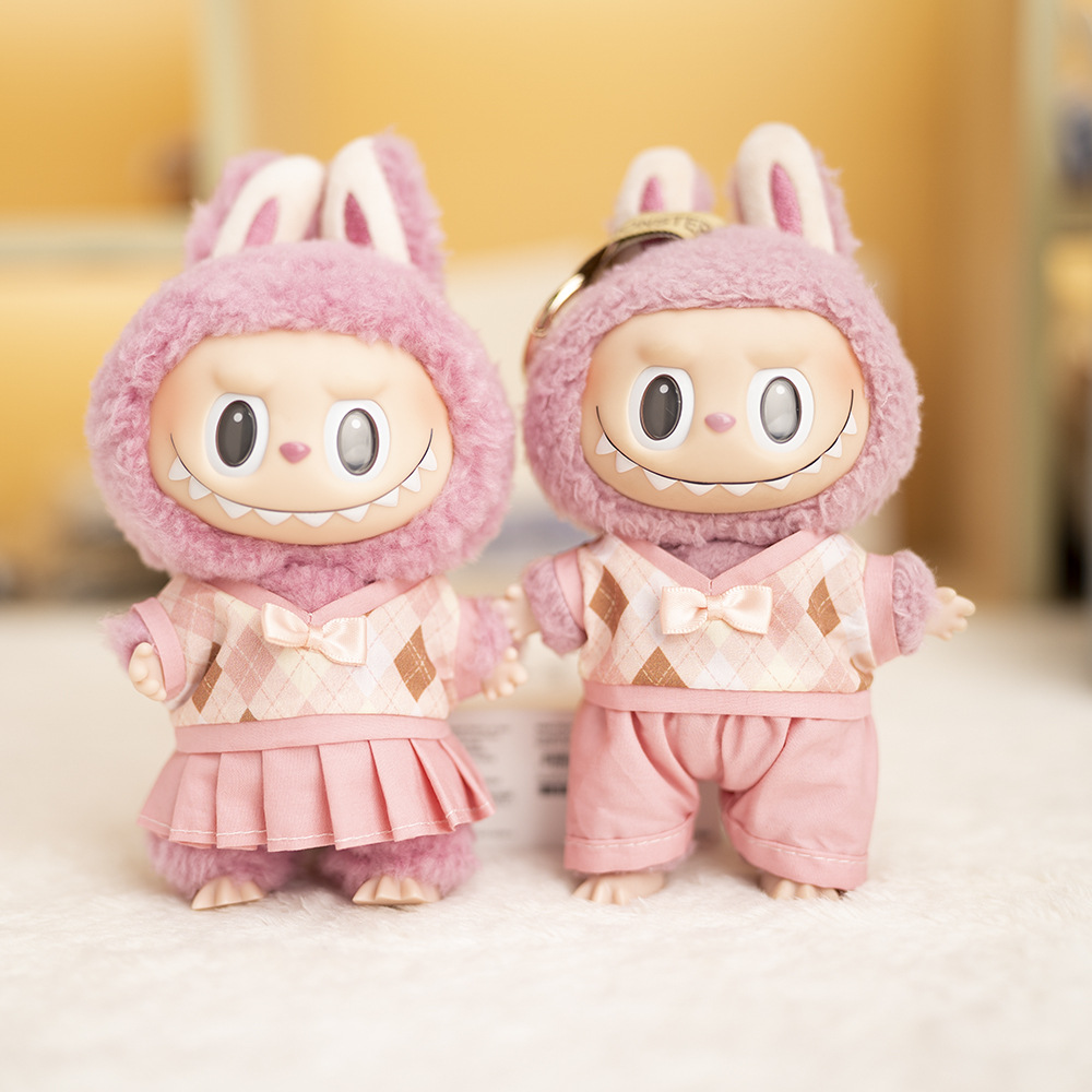 拉布布labubu娃衣服套装手工原创一二三代多巴胺可乐炸虾搪胶夏天