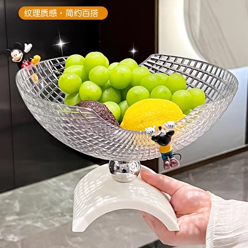 水果盘茶几摆放高颜值新款创意盘果盘轻奢风高档2024零食家用客厅