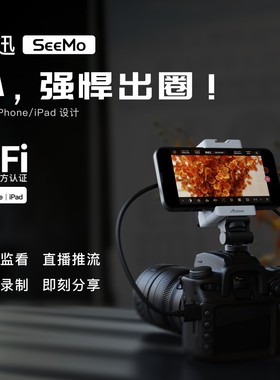 ACCSOON致迅SeeMo 适用于苹果手机平板监看IPHONE/iPad监视器致讯相机转换器直播推流视频录制