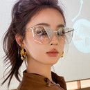 浅色无框uv400防紫外线太阳眼镜女旅行拍照ins遮阳潮素颜墨镜 韩版