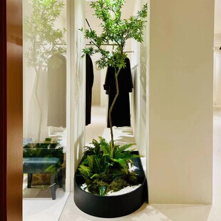 定制铁艺托盘沙盘盆景造景底座绿植花艺金属盘子微景观接水盘盆栽