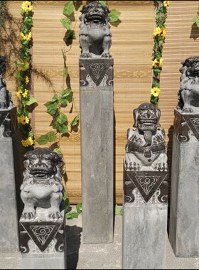 嘉祥石雕仿古雕刻复古拴马桩