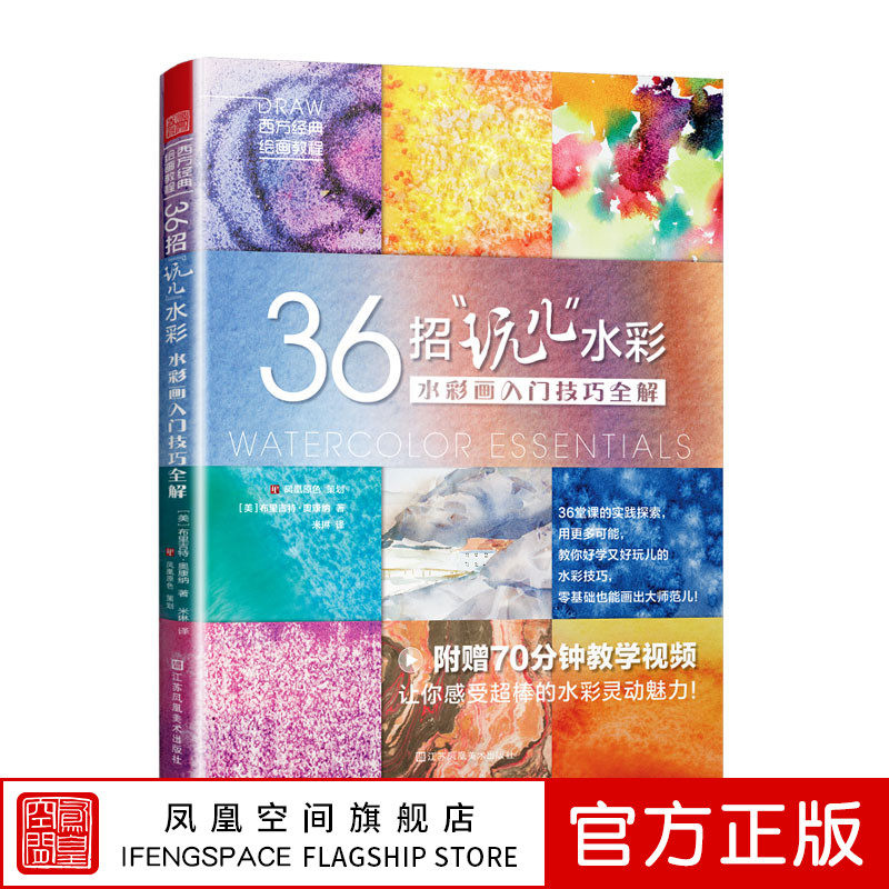 36招玩儿水彩 水彩画入门技巧全解 超实用水彩技巧说明书布里吉特