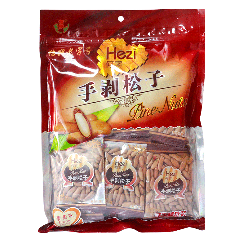 何字新货手剥巴西长松子特大颗粒原味500g小包装【约20小包】 零食/坚果/特产 松子 原图主图