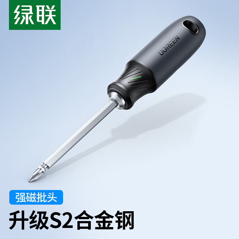 绿联十字螺丝刀一字强磁小起子工业级超硬改锥螺丝批套装工具大全