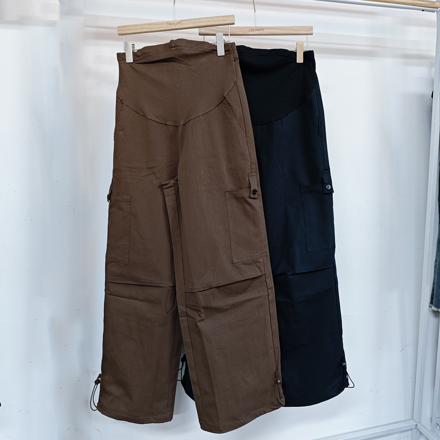 孕妇裤大口袋秋冬款外穿工装裤