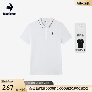 上衣 乐卡克法国公鸡夏季 女士网球运动POLO衫 休闲舒适修身 短袖