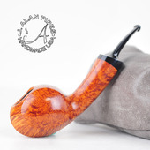 美国当红斗师杰夫阿兰Jeff Alan烟斗进口石楠木手工制作光面河豚