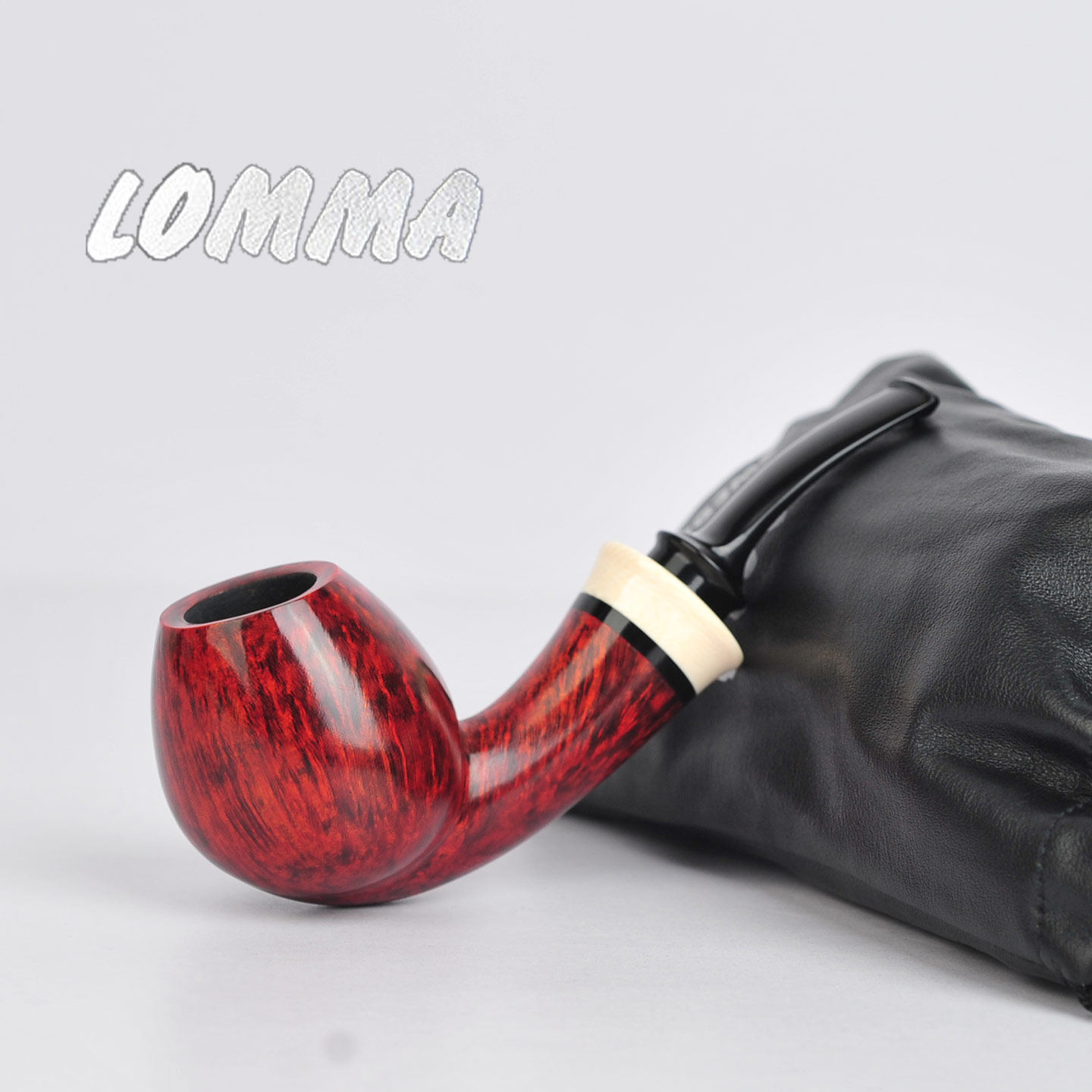 瑞典卢马Lomma烟斗手工制作光面直纹单皇冠级别丹麦蛋式郁金香