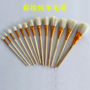 软毛笔 羊毛刷子 贴金箔银箔毛刷 扫金笔 小毛笔1-10号