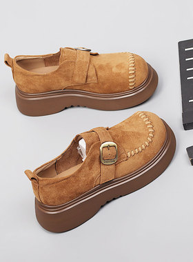 大码女鞋40一43舒适单鞋2025秋季新款勃肯鞋时尚特大号百搭休闲鞋