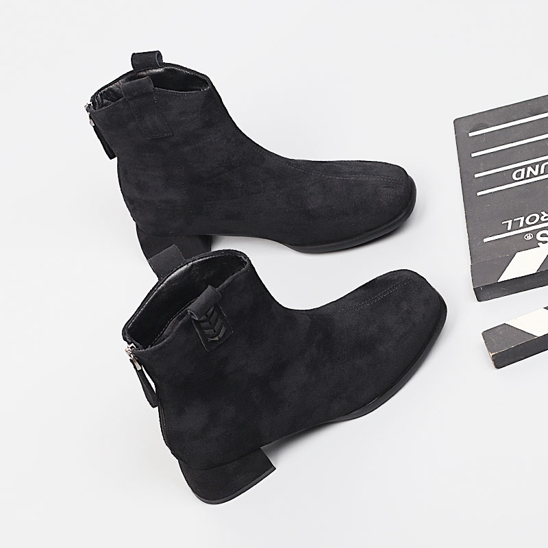 新款大码女鞋41-43棉靴冬季2025短靴特大号加绒舒适休闲时装靴女