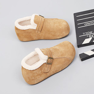 43大码 女鞋 舒适加绒休闲鞋 宽胖脚棉鞋 时尚 新款 胖mm鞋 2025冬季