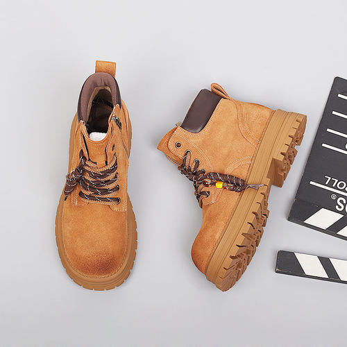 大码女靴41一43脚宽胖单靴2025秋季新款时尚短靴百搭舒适马丁靴女