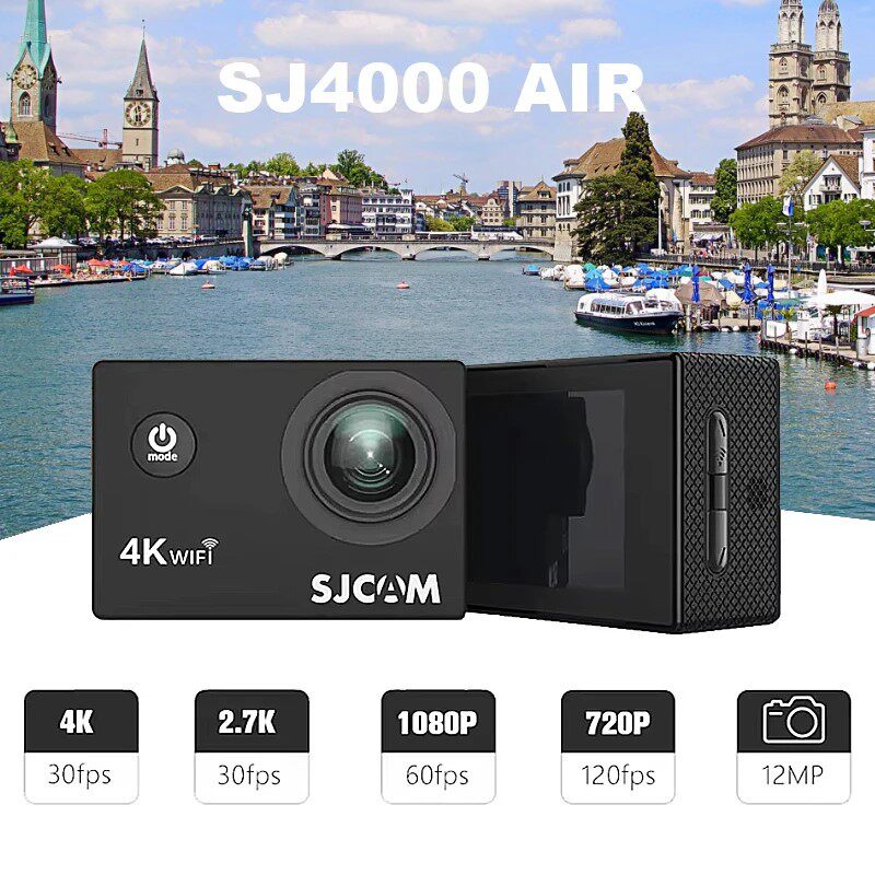 SJCAM速影SJ4000AIR防水运动相机4K高清记录仪户外运动摄像机