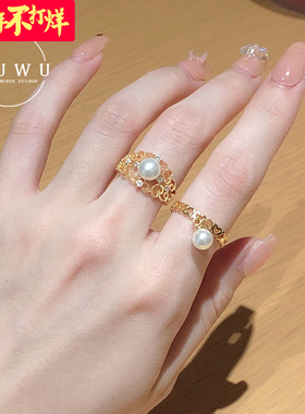 酒午镀真金原创设计戒指vintage