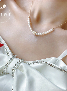 酒午淡水珍珠项链原创设计