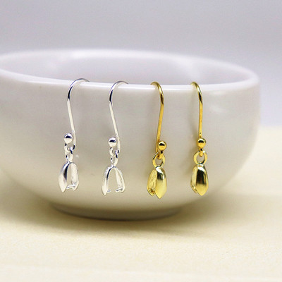 diy纯银耳钩加粗活口防过敏圆线