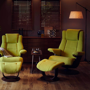 karimoku日本进口头等舱休闲躺椅卧室客厅单人沙发The First RU78